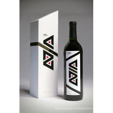Boîte cadeau à vin personnalisée de luxe Logo imprimé